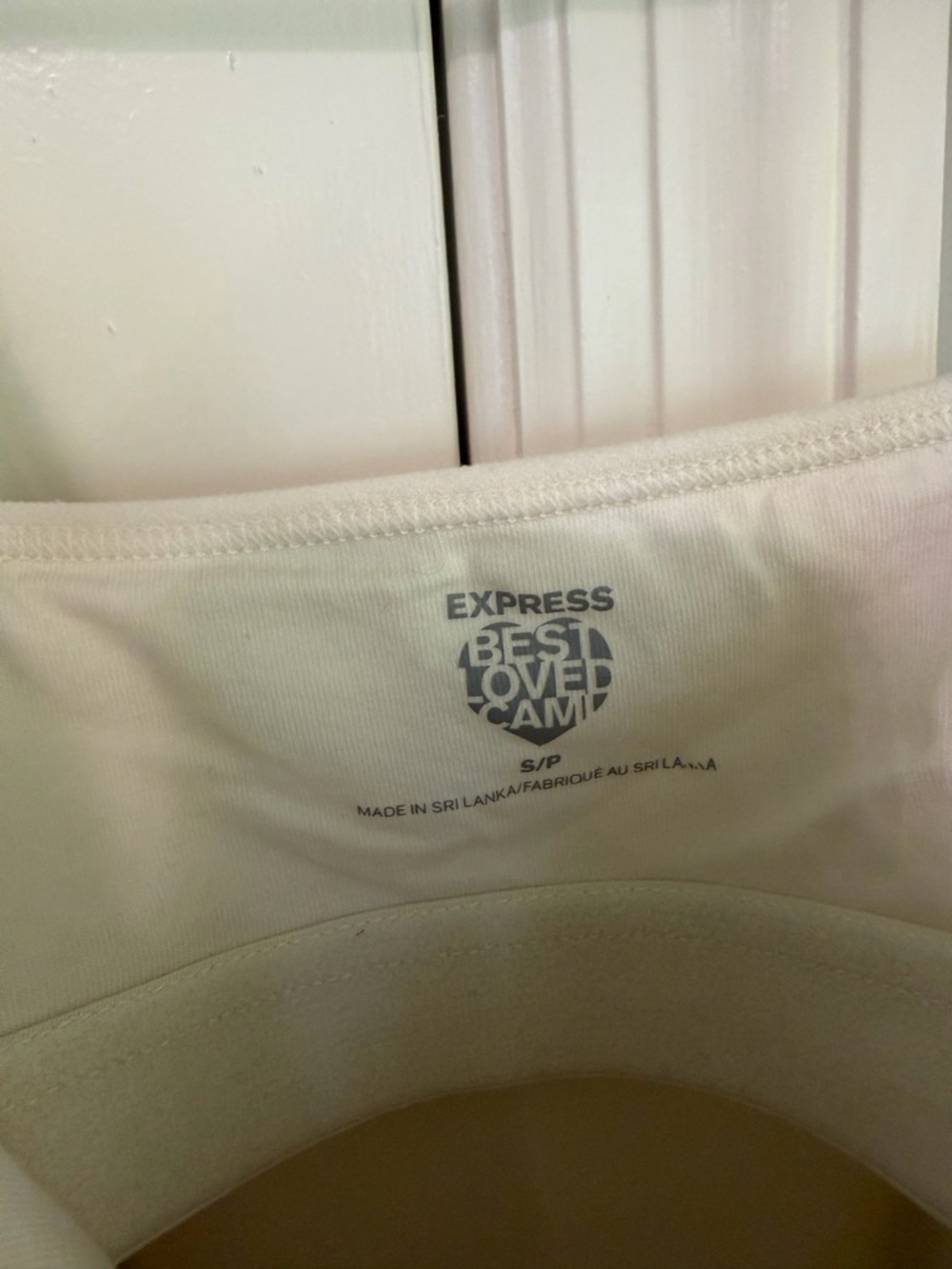 Express White Spaghetti Strap Cami - Picture 3 of 3